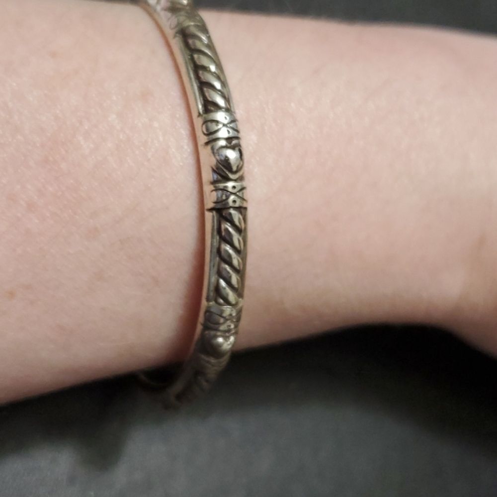 Brighton silver plated bracelet 7.75"